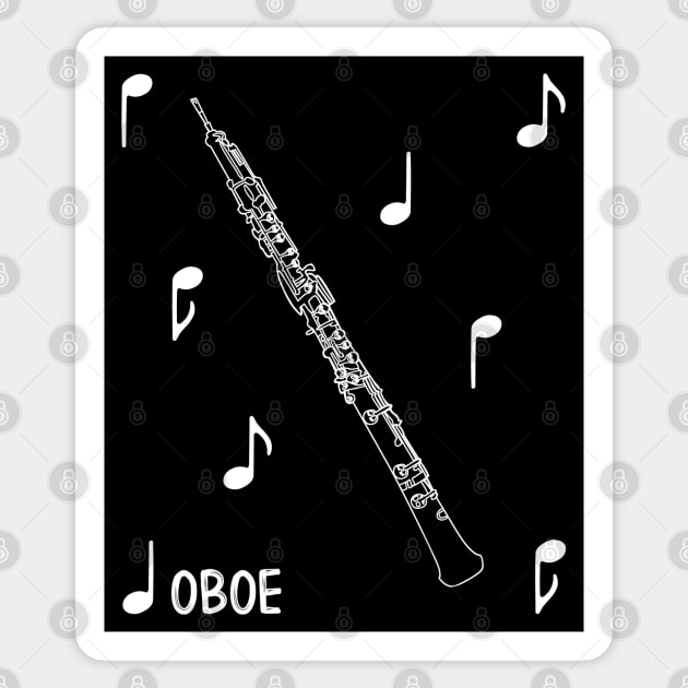 Musical Notes Oboe Sticker by AngelFlame